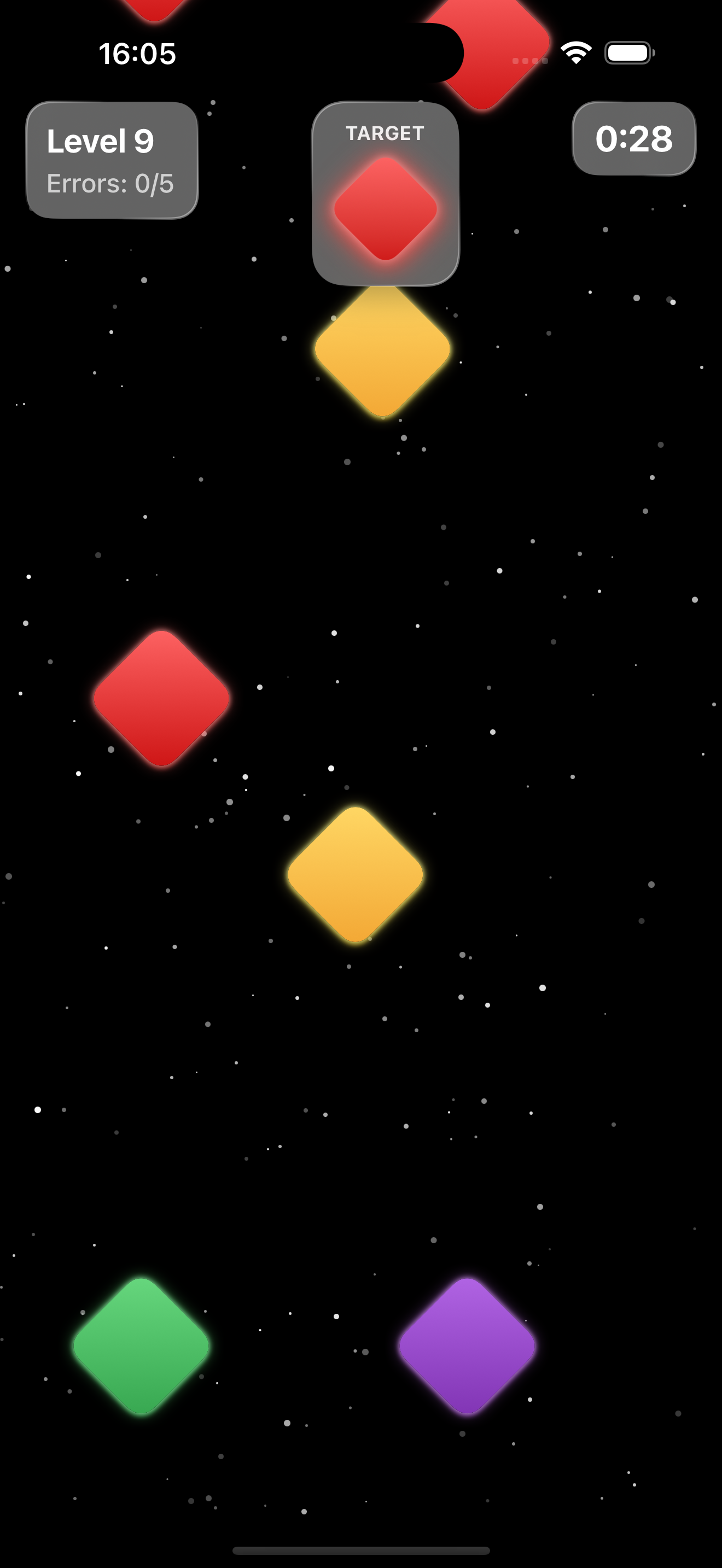 Screenshot of the Gems Drop game